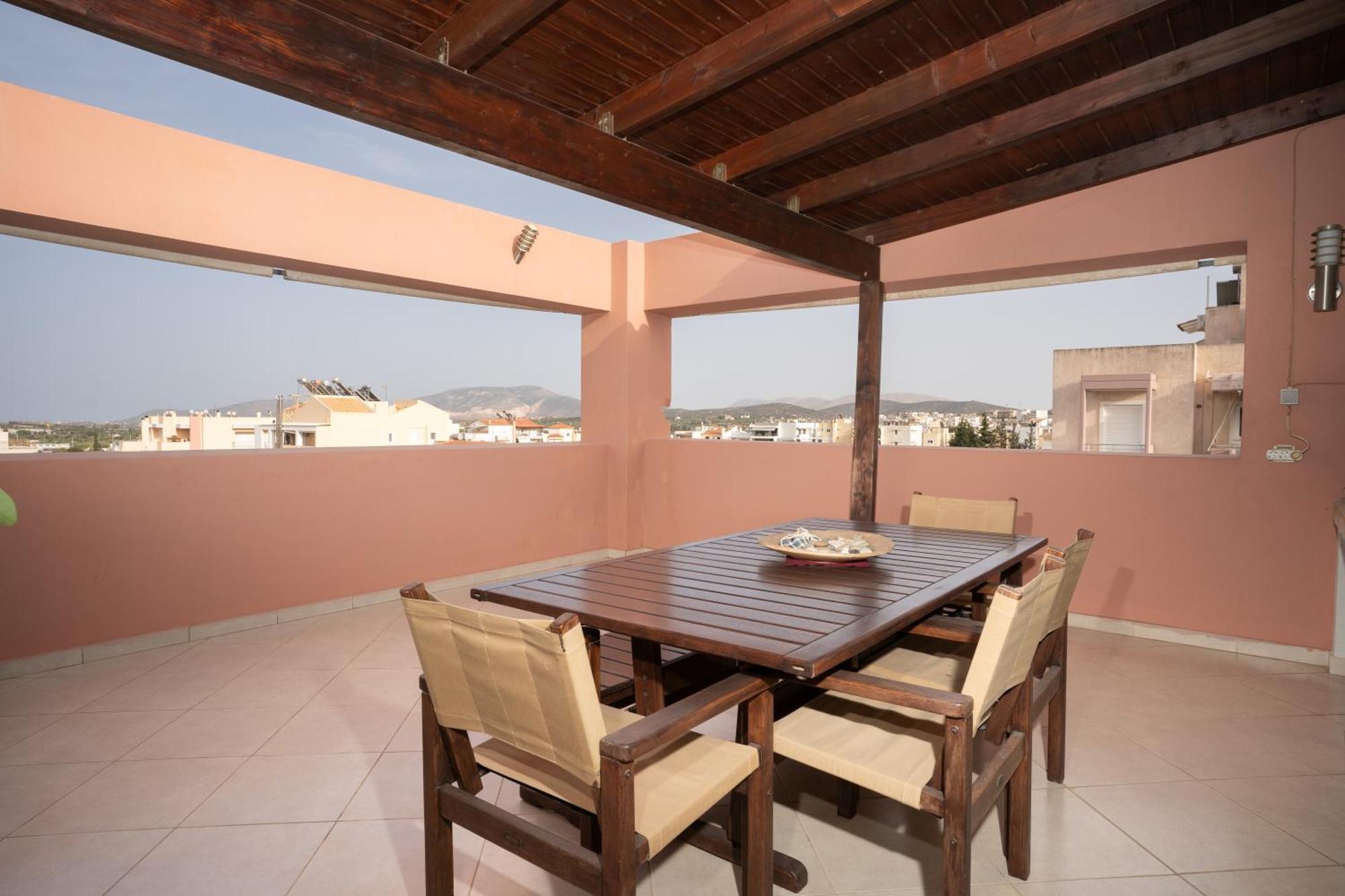 Maria'S Airport Apartment Koropion Bagian luar foto