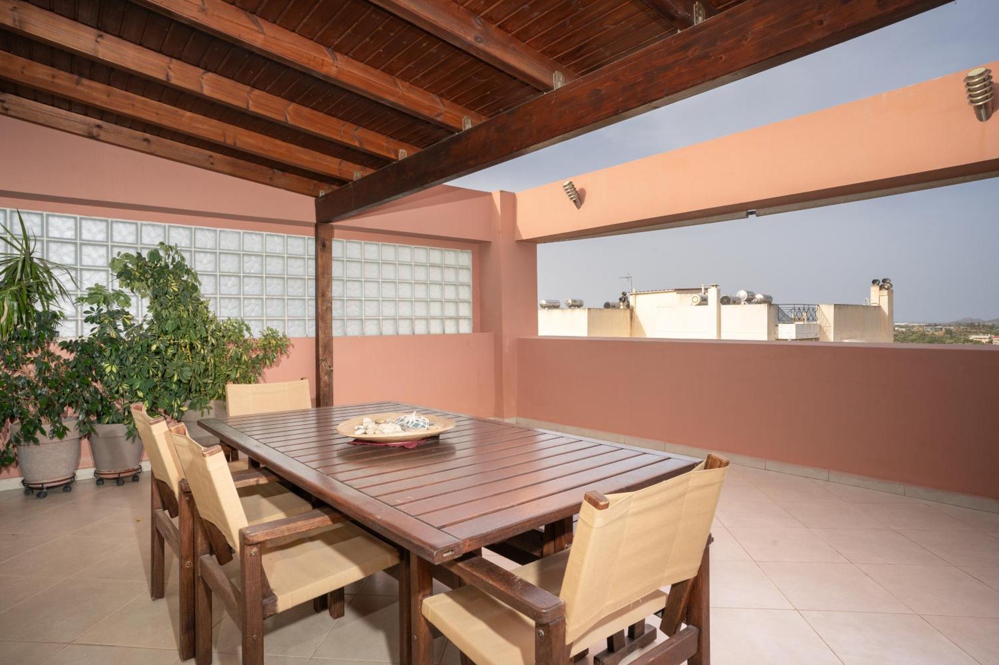 Maria'S Airport Apartment Koropion Bagian luar foto