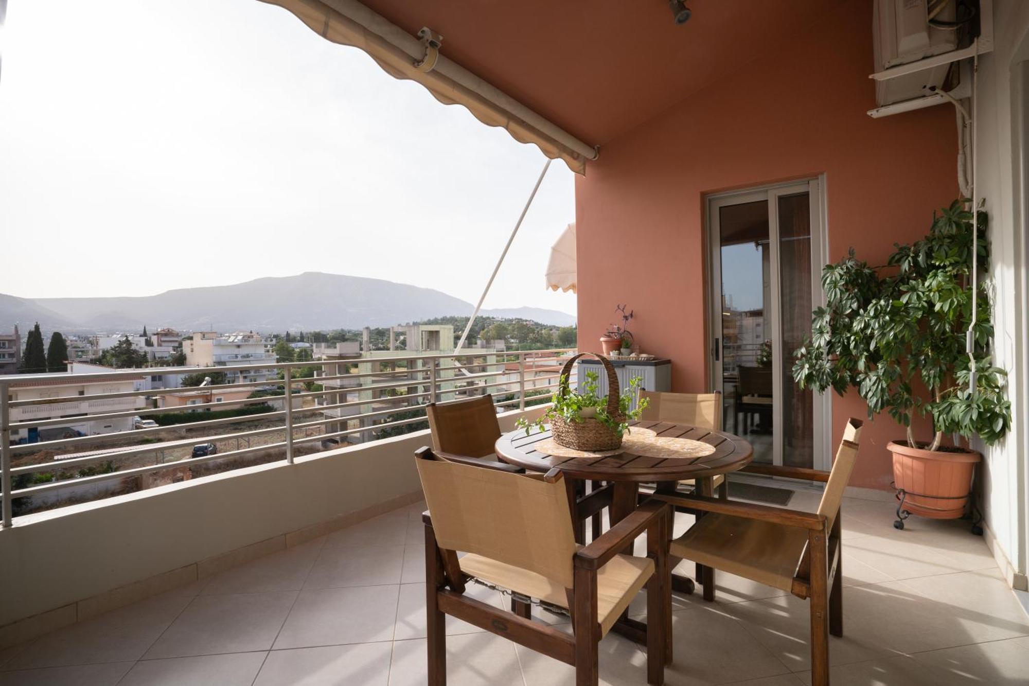 Maria'S Airport Apartment Koropion Bagian luar foto