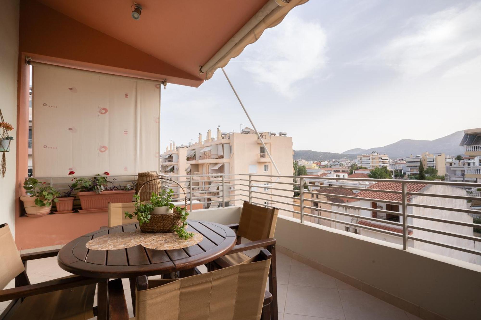 Maria'S Airport Apartment Koropion Bagian luar foto