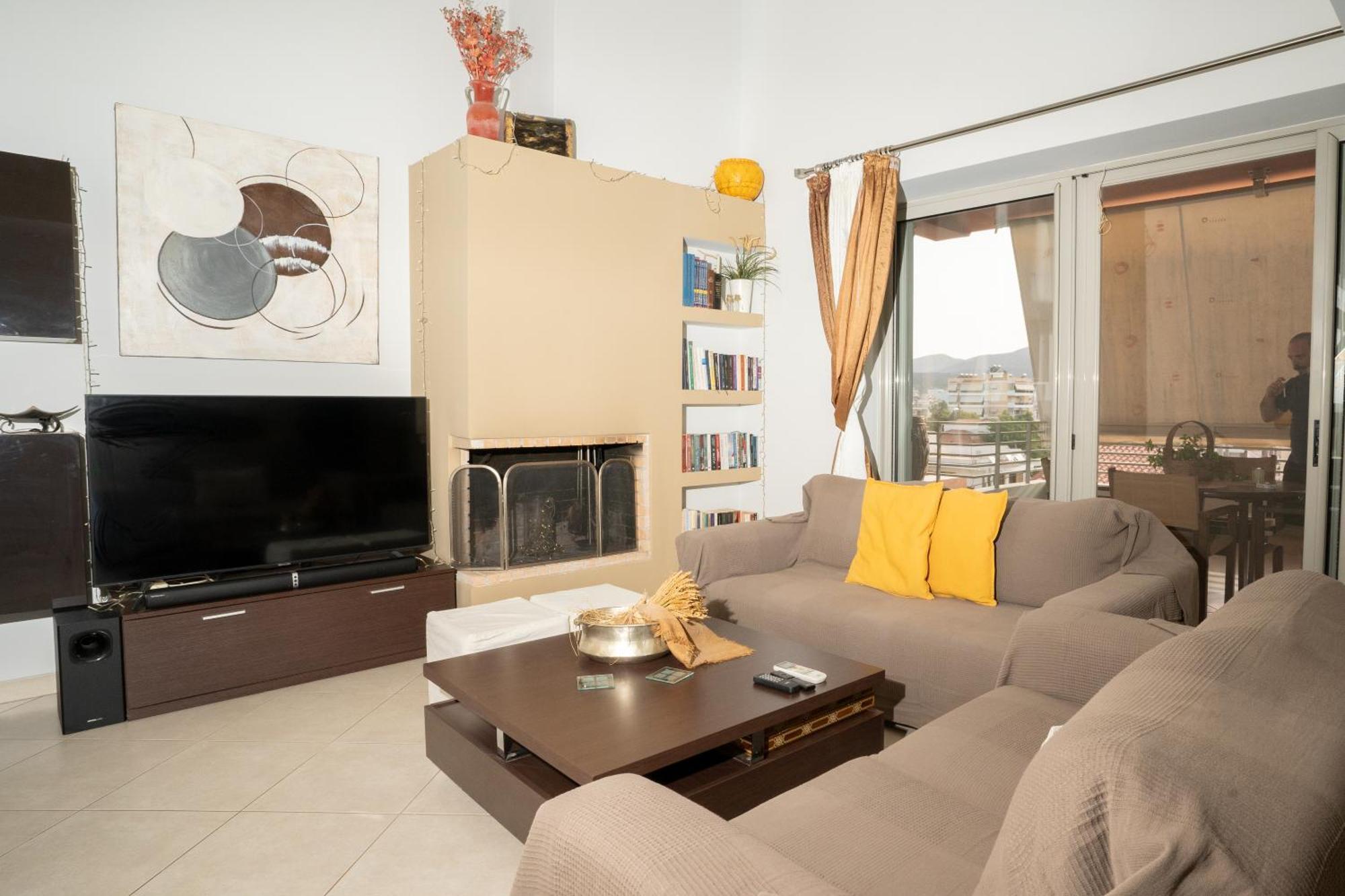 Maria'S Airport Apartment Koropion Bagian luar foto
